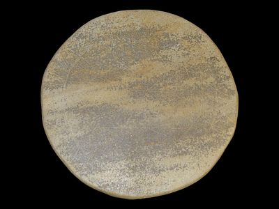6" Diameter Inscribed Pallet, Found in LeFloure County, Oklahoma, Motley / Leithoff COA, Made 
