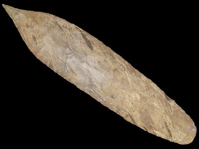 7 11/16" x 1 11/16" Duck River Sword. Humphrey's Co. Tennessee. Dickey COA. Very Minor 
