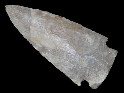 3 1/4" x 1 7/16" Meadowood, Dickey COA, Found in Indiana, Ex. Gary Mumaw, Material Possibly 