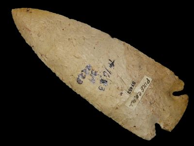 5" x 1 13/16" Dovetail, Dickey COA, Found in Pike County, Illinois, Ex. Lynn Munger, Jim Nelson 