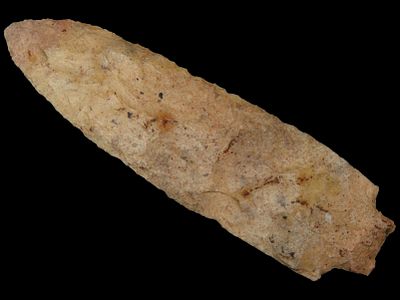 4 3/4" x 1 5/16" Buzzard Roost Creek, Dickey COA, Found in Hardin County, TN, Ex. Gary Noel 