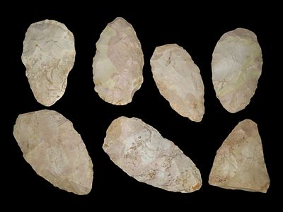 Lot of Pre Form / Bi Face Cache, Found Together by a Surface Collector in Butler County 