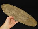 15 7/16" x 4 7/8" Mill Creek Chert Spade, Motley / Leithoff COA, Found in St. Clair County Image - 1