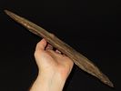 15 7/16" x 4 7/8" Mill Creek Chert Spade, Motley / Leithoff COA, Found in St. Clair County Image - 4