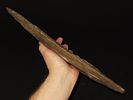 15 7/16" x 4 7/8" Mill Creek Chert Spade, Motley / Leithoff COA, Found in St. Clair County Image - 5