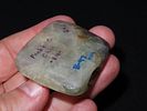 1 3/4" x 1 1/2" Colorful Fluorspar Bannerstone. Preble Co. Ohio. Ex Max Schumm, Ex Norm Dunn. Image - 4