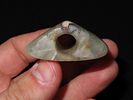 1 3/4" x 1 1/2" Colorful Fluorspar Bannerstone. Preble Co. Ohio. Ex Max Schumm, Ex Norm Dunn. Image - 5