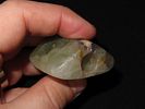 1 3/4" x 1 1/2" Colorful Fluorspar Bannerstone. Preble Co. Ohio. Ex Max Schumm, Ex Norm Dunn. Image - 9