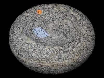 4 3/8" x 1 5/8" Double Cupped Discoidal. Western Kentucky. Roy Motley COA. Ex Dr. YoungCollection.