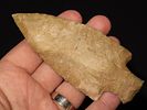 4 1/4” x 1 3/4” McIntire, Opaque Tan Chert, Colbert Co., Alabama, Stermer COAImage - 1