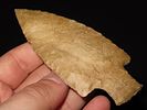 4 1/4” x 1 3/4” McIntire, Opaque Tan Chert, Colbert Co., Alabama, Stermer COAImage - 10