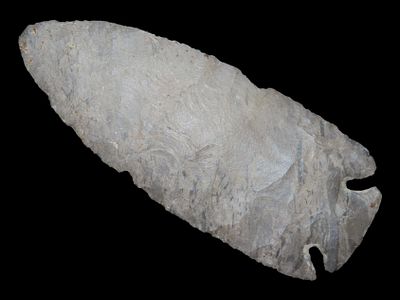 4 1/16” x 1 5/8” Dovetail, Ft. Payne or Dover Chert, St. Charles, Missouri, Dickey COA