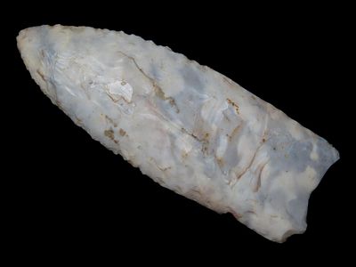 3” x 1 1/16” Clovis, Avon Chert, Kankakee, Illinois, Dickey COA