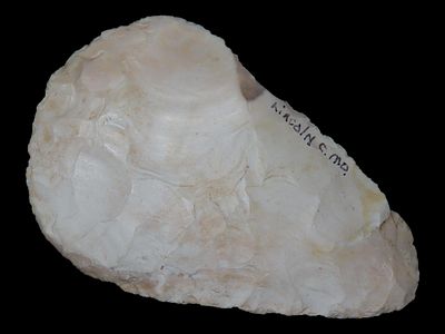 4 1/2” x 2 7/8” North Blade, Heat Treated Burlington Chert, Lincoln Co., Missouri, Keele COA