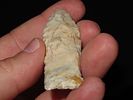 2 7/16” x 13/16” Hell Gap, Cream Color Banded River Cobble Chert, Osage Co., Oklahoma, Partain COAImage - 4