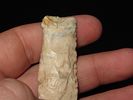 2 7/16” x 13/16” Hell Gap, Cream Color Banded River Cobble Chert, Osage Co., Oklahoma, Partain COAImage - 6