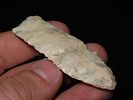 2 7/16” x 13/16” Hell Gap, Cream Color Banded River Cobble Chert, Osage Co., Oklahoma, Partain COAImage - 8