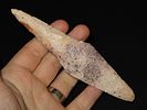 5 13/16” x 1 7/16” Harahey Knife, Burlington Chert, Illinois, Dickey COA, Motley / Leithoff COAImage - 1
