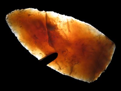 3 1/16” x 1 1/2” Knife, Knife River, South Dakota, Davis & Davis COA