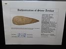 6 1/8” x 2 3/16” Stanfield, Burlington Chert, Pike Co., Illinois, Motley & Leithoff COAImage - 11