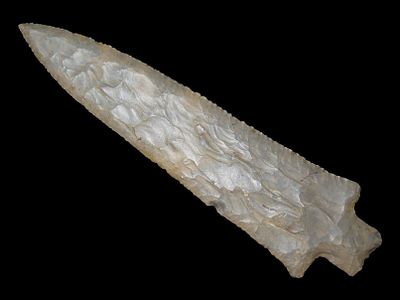 6 7/8” x 1 13/16” Little Bear Creek, Related to Kramer, Robbins Adena, Fort Payne Chert 