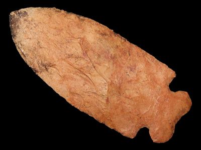 3 9/16” x 1 1/2” Osceola, Burlington Chert, Lincoln Co., Missouri, Motley & Leithoff COA