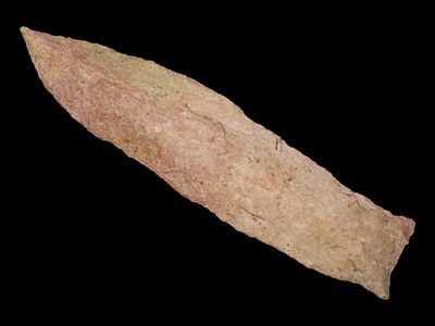 5 7/16” x 1 1/4” Archaic Knife, Pettis Co. Missouri, Dickey COA