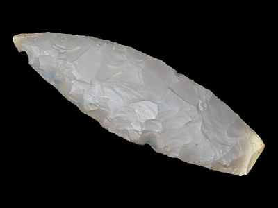 4” x 1 5/16” Late Archaic Lance, Hornstone, Indiana, Davis COA