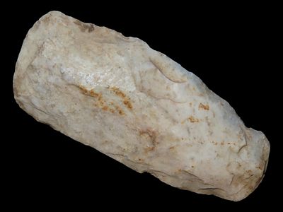 3 3/8” Sedalia Digger, Polished Use Wear, Spade/Hoe/Digger Tool, from Phelps Co., Missouri 