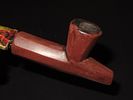 Plains Indian Style Catlinite Pipe with Twisted Wood Stem, 1900sImage - 1