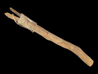 Amazing Anasazi Axe Handle, Perishable Relic, Found on Private Property in New Mexico