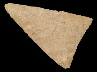 1 1/4” Concave Base Triangular Pt., Eastern Tennessee, Ex. Walt McIntire