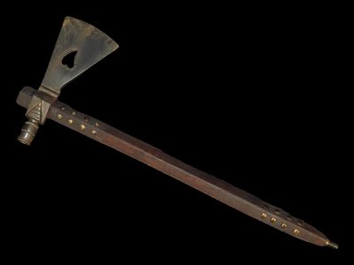 Early Pipe Tomahawk Axe, Nicely Tacked