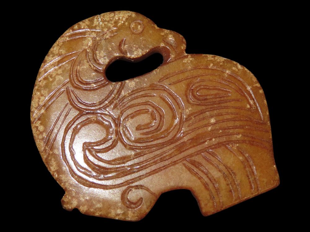 Old Chinese Hongshan Culture Jade/Effigy Carving/Pendant