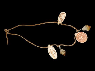 Set of Native American Pendants and Healing Gems