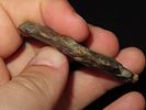 2 3/8” Corner Notched Late Archaic Stemmed Point, 4500-2500 BC, Reddish-Gray Dover Chert, Found Image - 2
