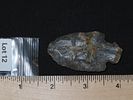 2 3/8” Corner Notched Late Archaic Stemmed Point, 4500-2500 BC, Reddish-Gray Dover Chert, Found Image - 5