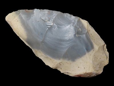 3 3/4” Hornstone Chert, Flaked Blade, Found in Tishomingo County