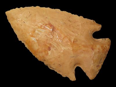 2 3/4” x 1 9/16” Ocala Point, Crowley’s Ridge Chert, Butler Co., Missouri, Motley COA