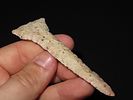 3 7/8” x 1 3/16” Drill, Burlington Chert, Boone Co., Missouri, Ex. Tommy Remington Collection Image - 9