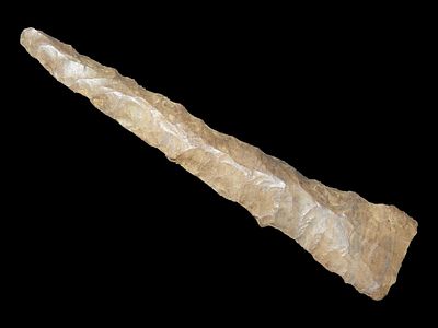 3 5/8” x 3/4” Drill, Dover Chert, Montava Co., Missouri, Motley & Leithoff COA