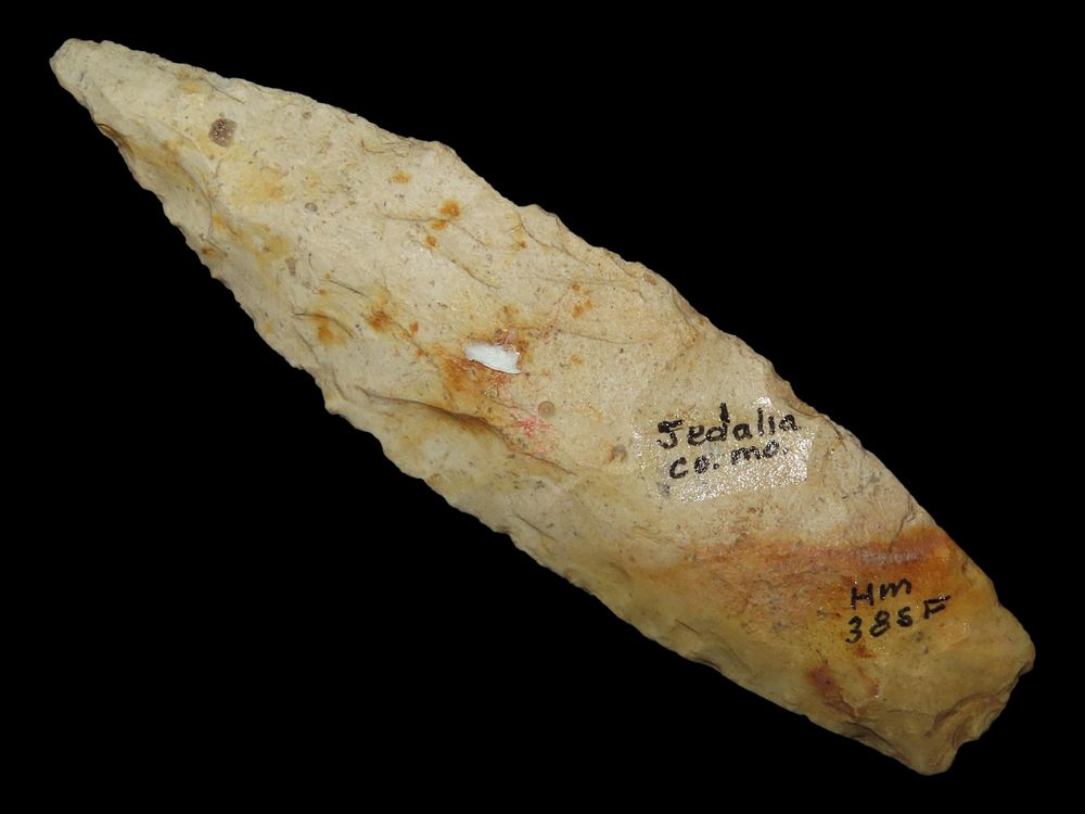 4 1/4” x 1 1/8” Sedalia, Burlington, Sedalia Co., Missouri, Ex. James Dethrow Collection, Ex. 