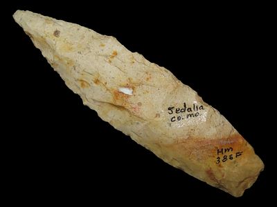 4 1/4” x 1 1/8” Sedalia, Burlington, Sedalia Co., Missouri, Ex. James Dethrow Collection