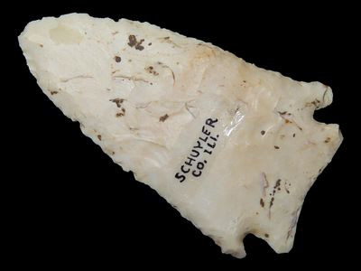2 5/8” x 1 3/8” Corner Notched, Schuyler Co., Illinois