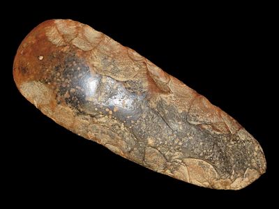 10 1/4” x 3 3/4” Spade, Dover Chert, Benton Co., Tennessee, Motley & Leithoff COA