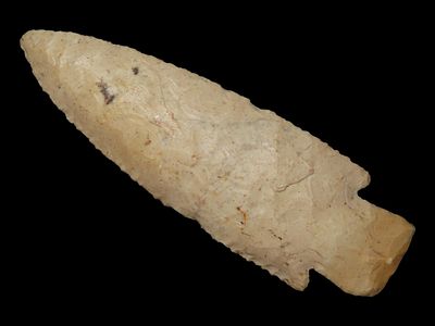 4 7/16” x 1 7/16” Hardin, Burlington Chert, Boone Co., Missouri, Motley & Leithoff COA, Ex Roy 