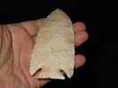 4 7/8” x 1 15/16” Pulaski, Heat Treated Burlington Chert, Schuyler Co., Illinois, Motley & Image - 4