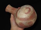 8” x 3” Monster Face Bottle with Mace Motif, Found in Lee Co., Arkansas by Bill Rowlett, Ex. Image - 1