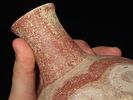 8” x 3” Monster Face Bottle with Mace Motif, Found in Lee Co., Arkansas by Bill Rowlett, Ex. Image - 4