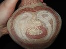 8” x 3” Monster Face Bottle with Mace Motif, Found in Lee Co., Arkansas by Bill Rowlett, Ex. Image - 6